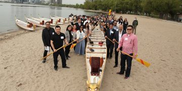 2022多伦多国际龙舟节点睛启动仪式